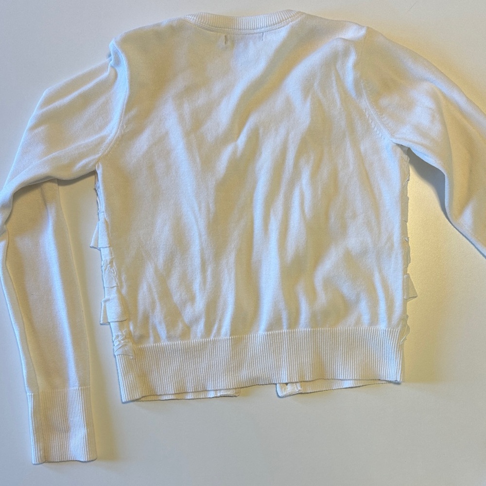 GAP Cream Ruffle Cardigan - Picture 7 of 7